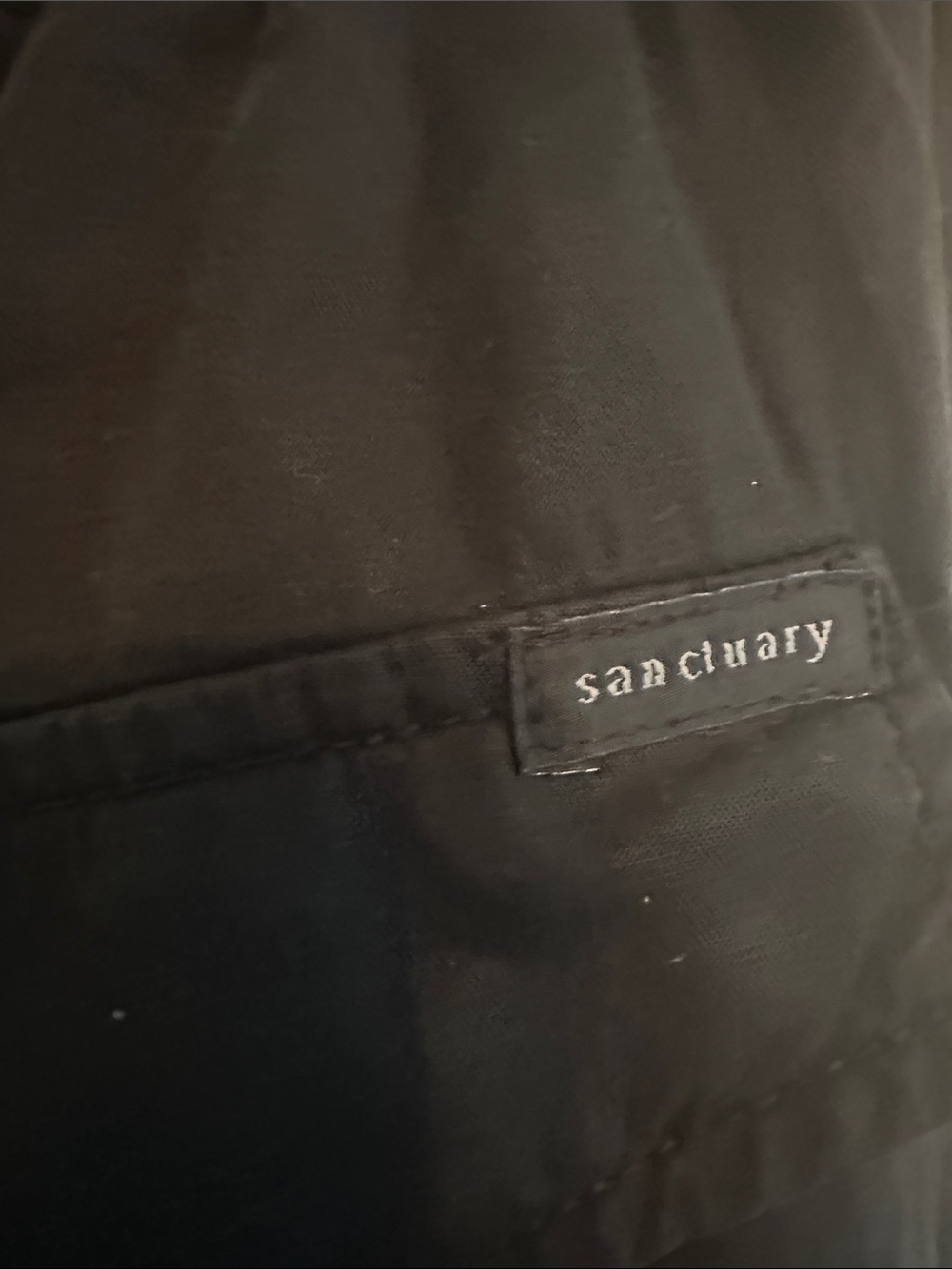 Sanctuary Black Straight-Leg Drawstring Pants - Picture 6 of 9